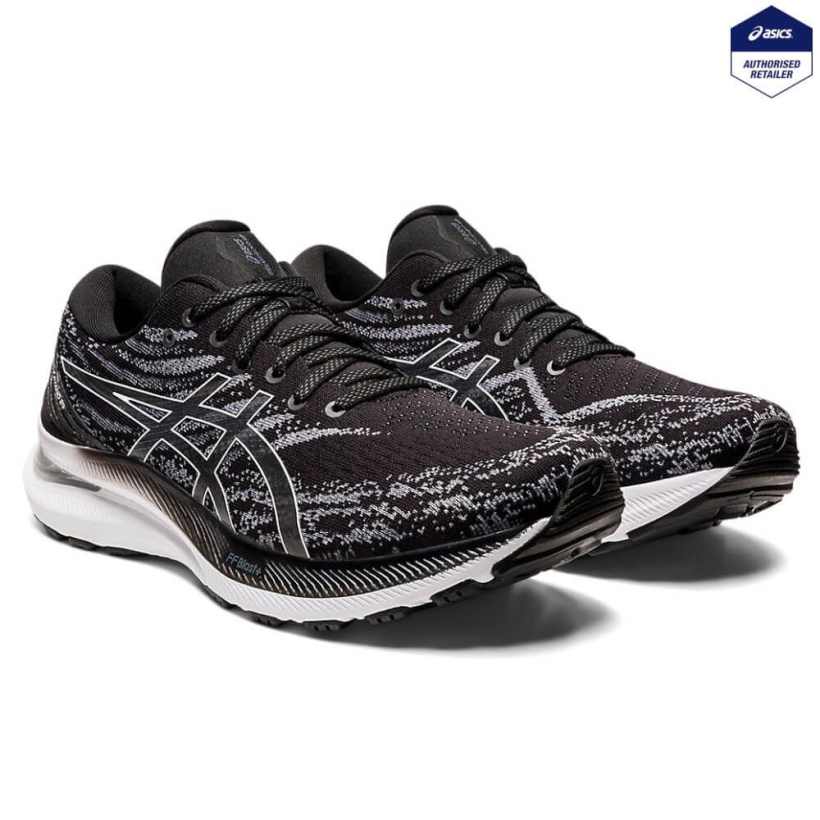 Asics gel kayano womens black cheap