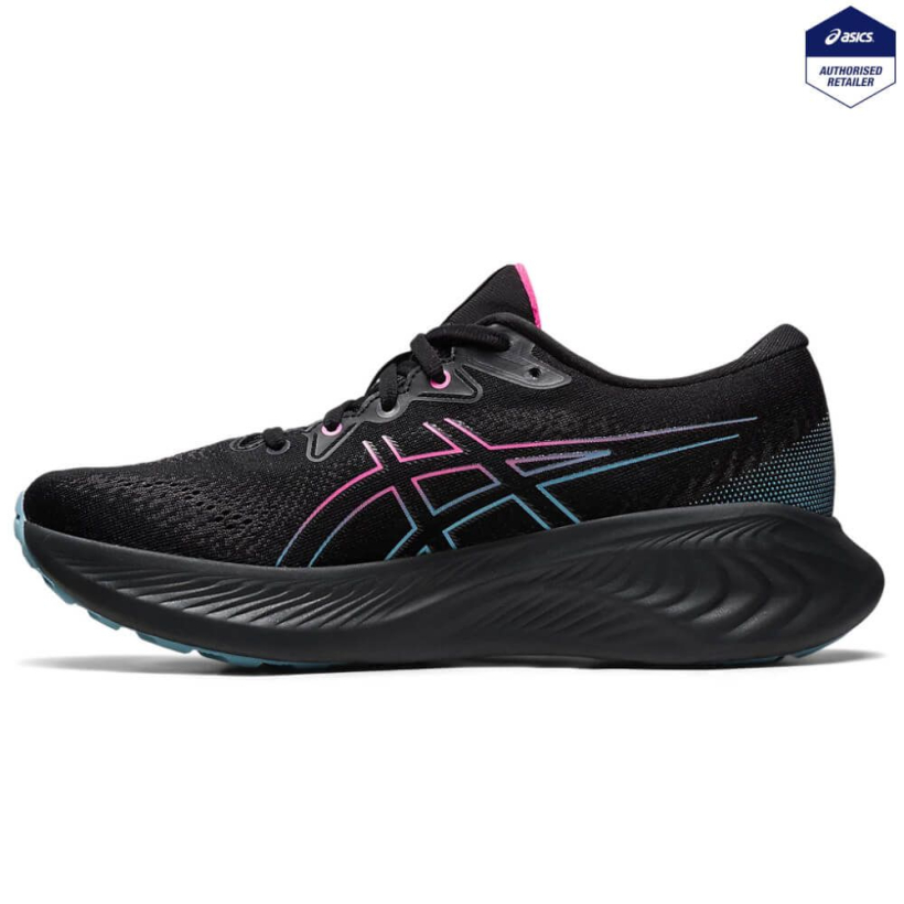 Asics pink black hot sale