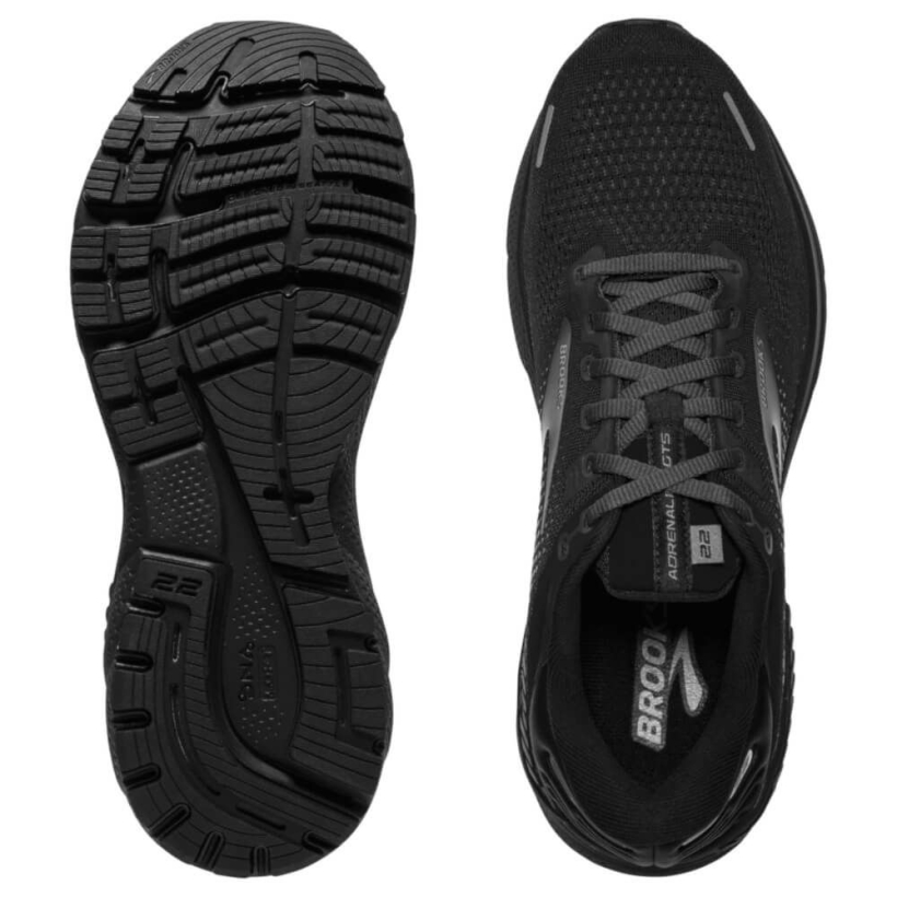 Brooks Adrenaline GTS 22 Wide Black Black Ebony 110366 2E 020 Sportkult