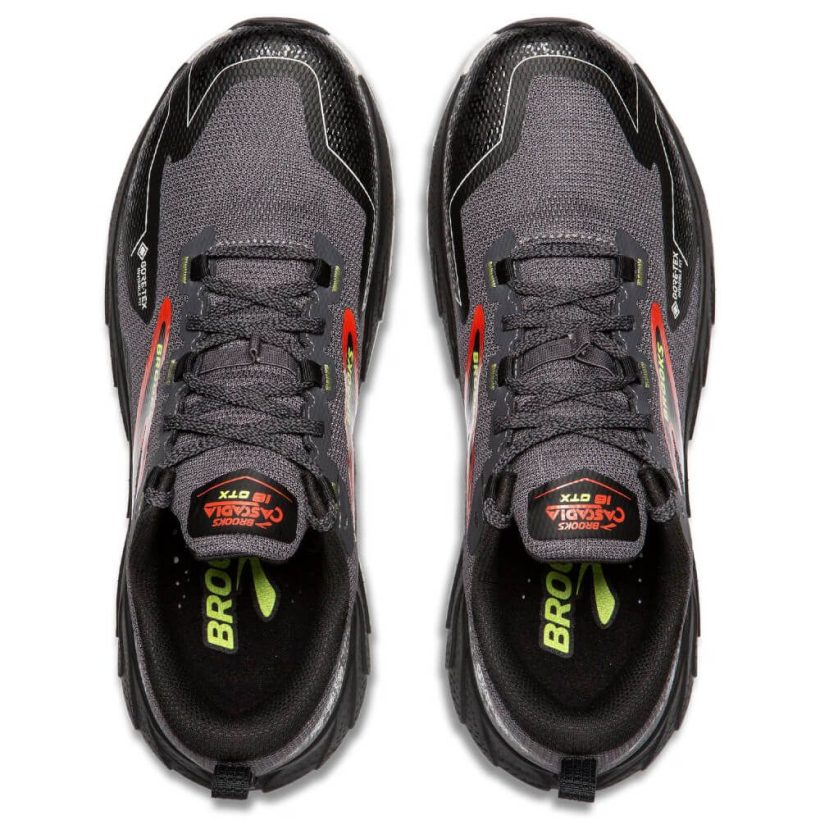 Brooks Cascadia 18 GTX Blackened Pearl Black Tomato 110427 1D 016 Sportkult