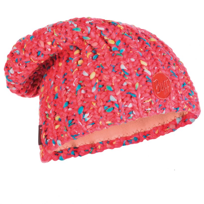Зимняя шапка Buff Knitted & Polar Hat Yssik Pink Fluor (арт. 110992.522.10.00) - 