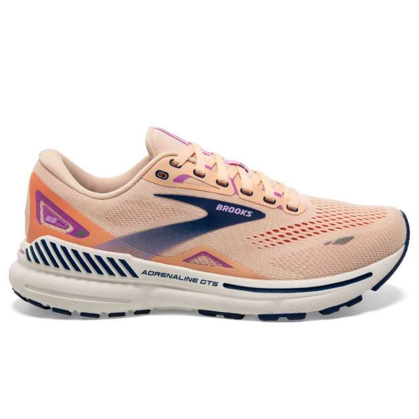 Кроссовки Brooks Adrenaline GTS 23 Apricot/Estate Blue/Orchid женские (арт. 120381-1B-795) - 