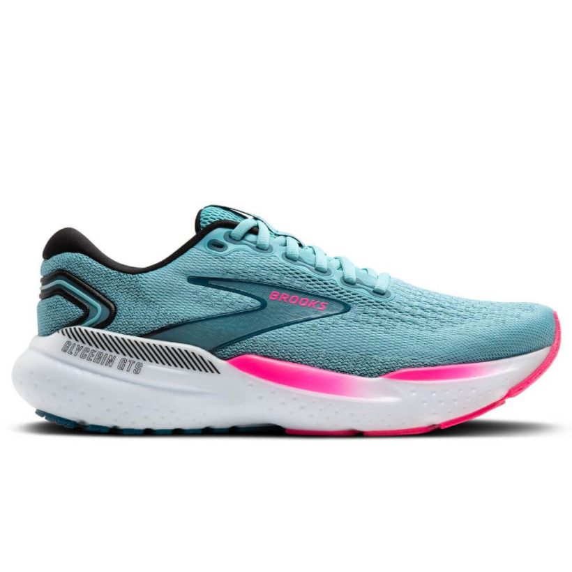 Brooks Glycerin GTS 21 Medium Moroccan Blue Aqua Pink 120409 1B 497 Sportkult