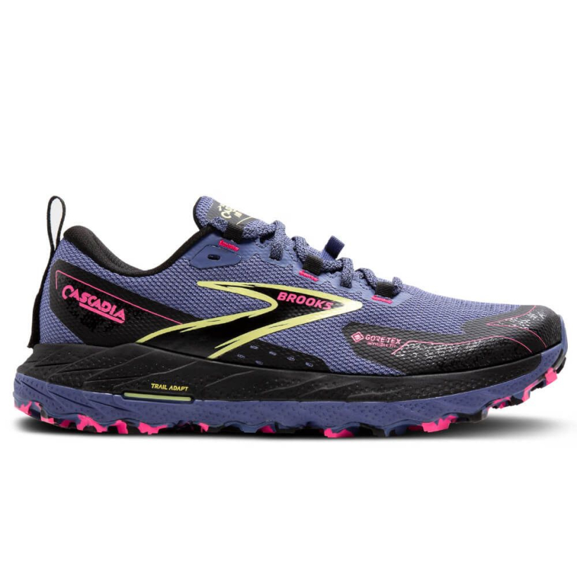 Brooks Cascadia 18 GTX Grey Blue Black Pink 120415 1B 464 Sportkult