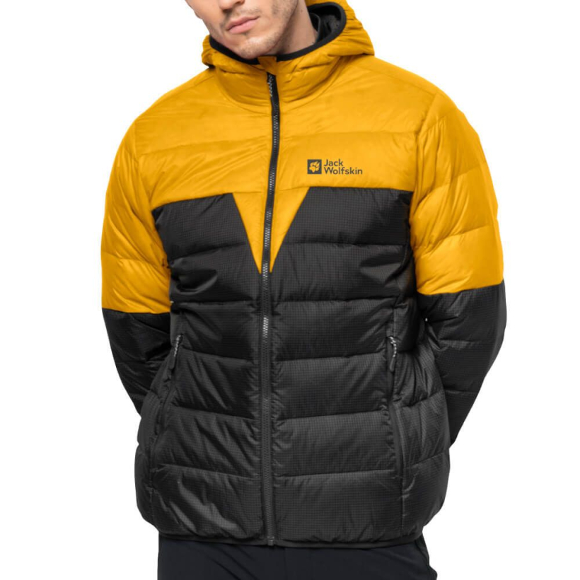 Jack Wolfskin Dna Tundra Down Hoody Yellow 1206612 3802 Sportkult