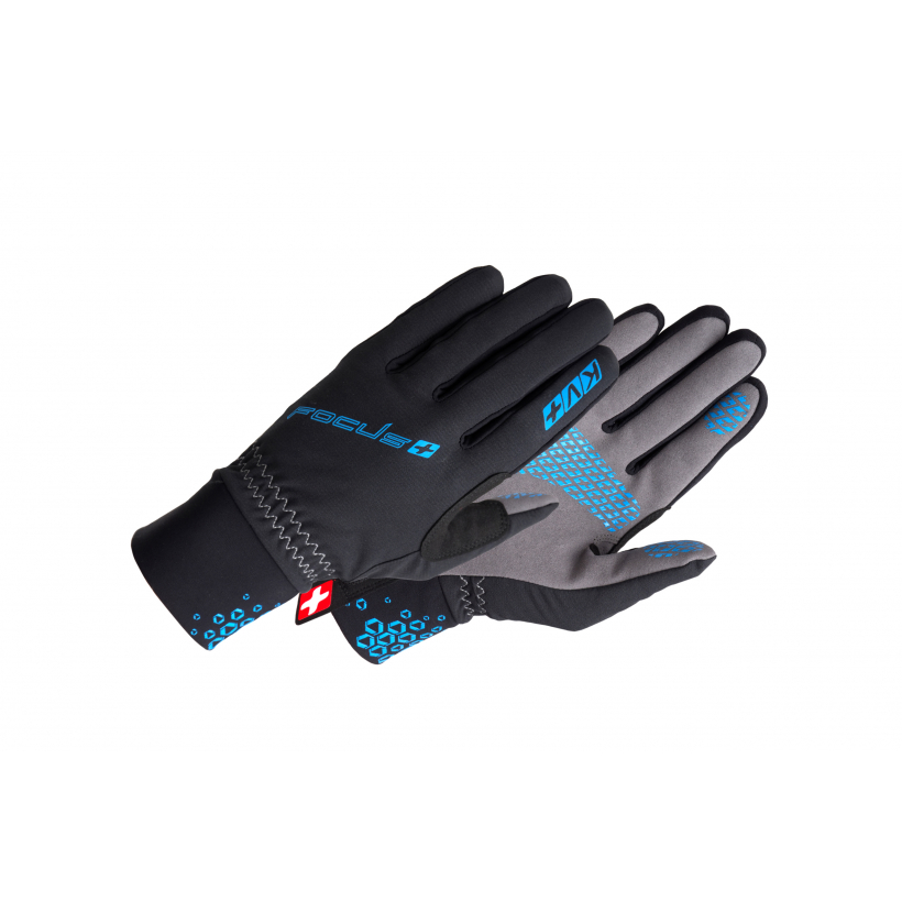 Перчатки KV+ Focus cross country gloves blue\black (арт. 21G07.2) - 