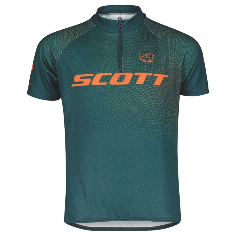 Рубашка Scott RC Pro SS Junior Aruba Green/Braze Orange унисекс (арт. 403969-7549) - 