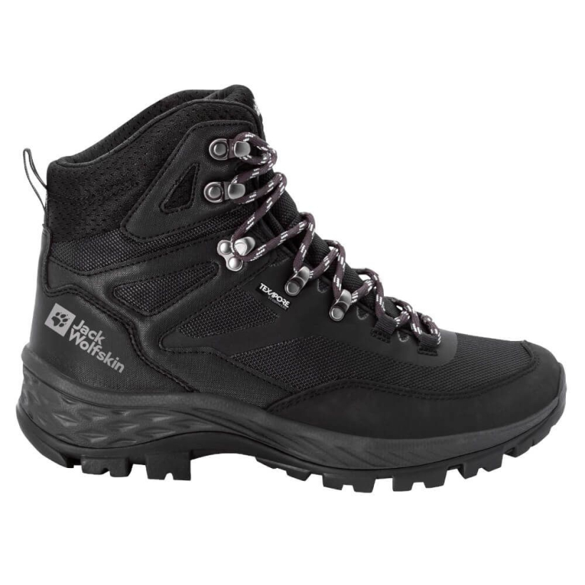 Ботинки Jack Wolfskin Rebellion Guide Texapore Mid Black мужские (арт. 4053791-6000) - 