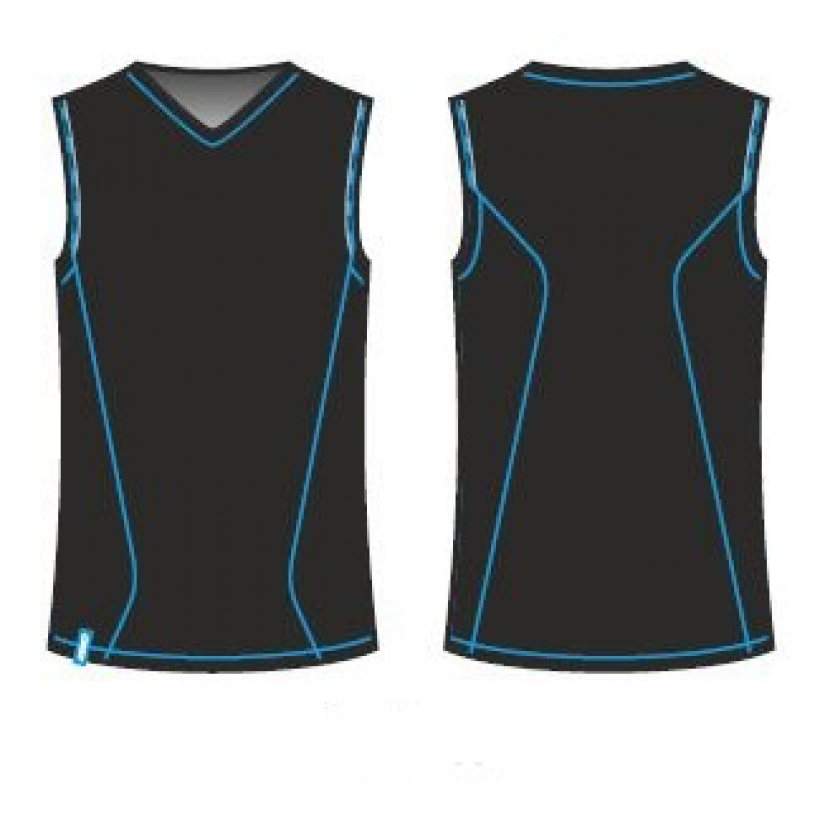 Футболка KV+ Fit sleeveless shirt black унисекс (арт. 8S14.1) - 