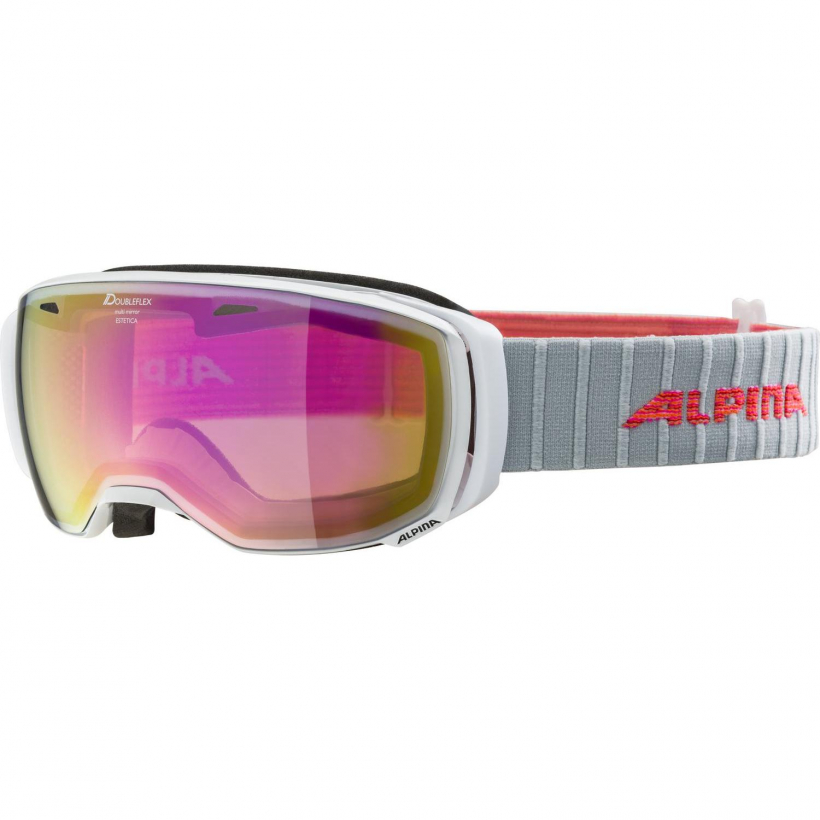 Очки горнолыжные Alpina 2018-19 Estetica Mm White Mm Pink Sph. S2 женские (арт. A7246814) - 
