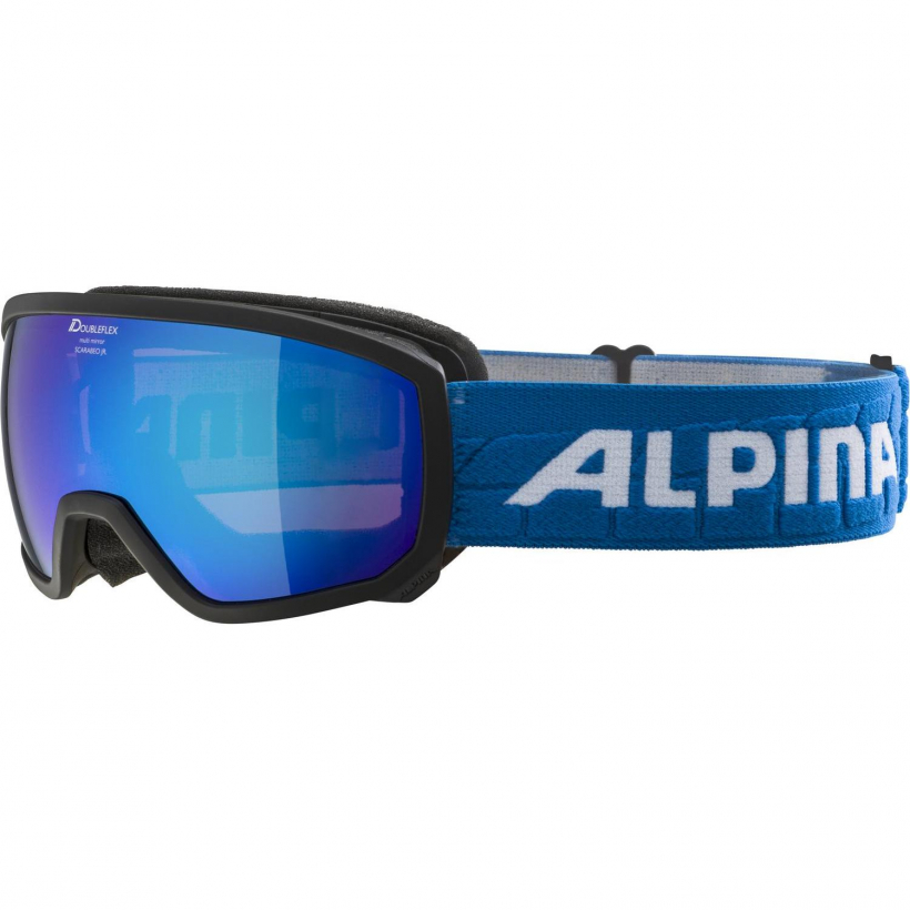 Очки горнолыжные Alpina 2018-19 Scarabeo Jr. Mm Black Mm Blue Sph. S3 детские (арт. A7257833) - 