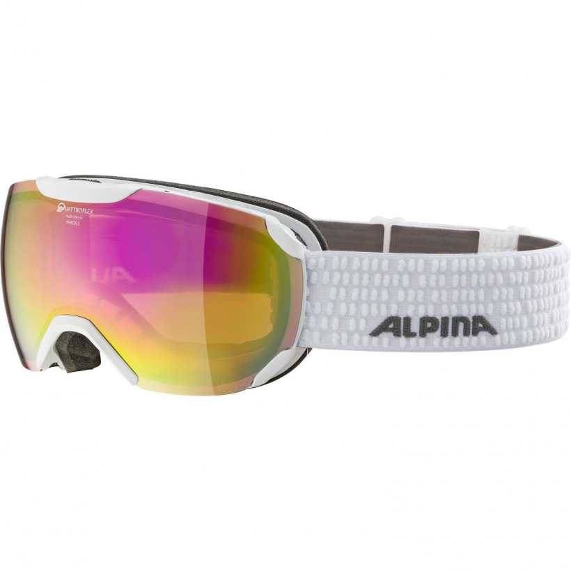 Очки горнолыжные Alpina 2018-19 Pheos S Qmm White Qmm Pink Sph. S2 женские (арт. A7243812) - 