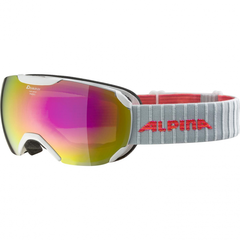 Очки горнолыжные Alpina 2018-19 Pheos S Mm Pearlwhite Pink Sph. S3 женские (арт. A7214813) - 