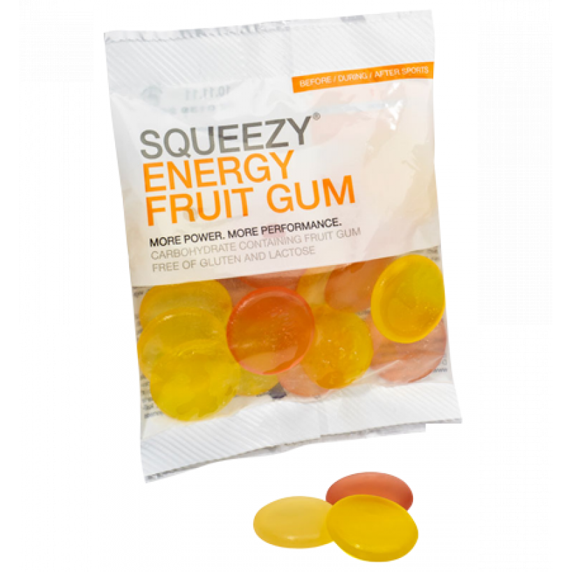 SQUEEZY Конфеты ENERGY FRUIT GUM фрукты, 50 г (арт. GE0026) - 
