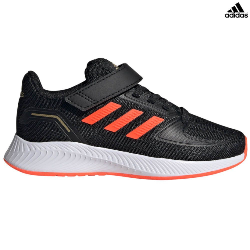 Кроссовки Adidas Runfalcon 2.0 K black/red детские (арт. GZ7436) - 