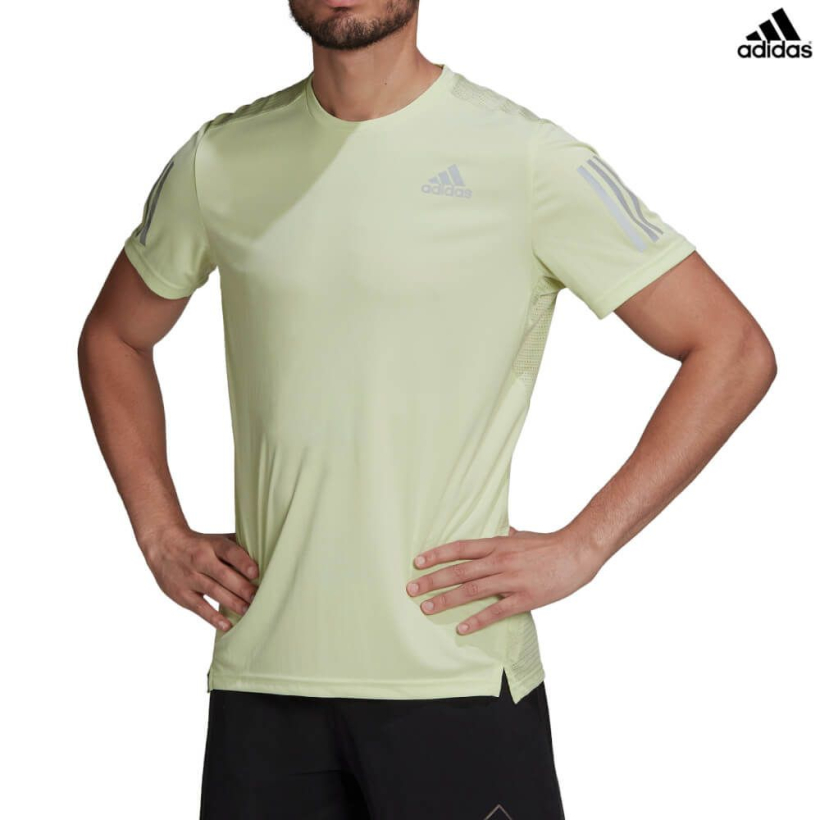 Футболка Adidas Own The Run Tee Almost Lime мужская (арт. HB7441) - 