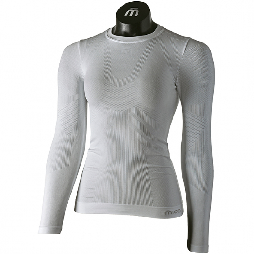 Термобелье рубашка Mico Extra Dry Skintech женская (арт. IN01436) - 001-белый