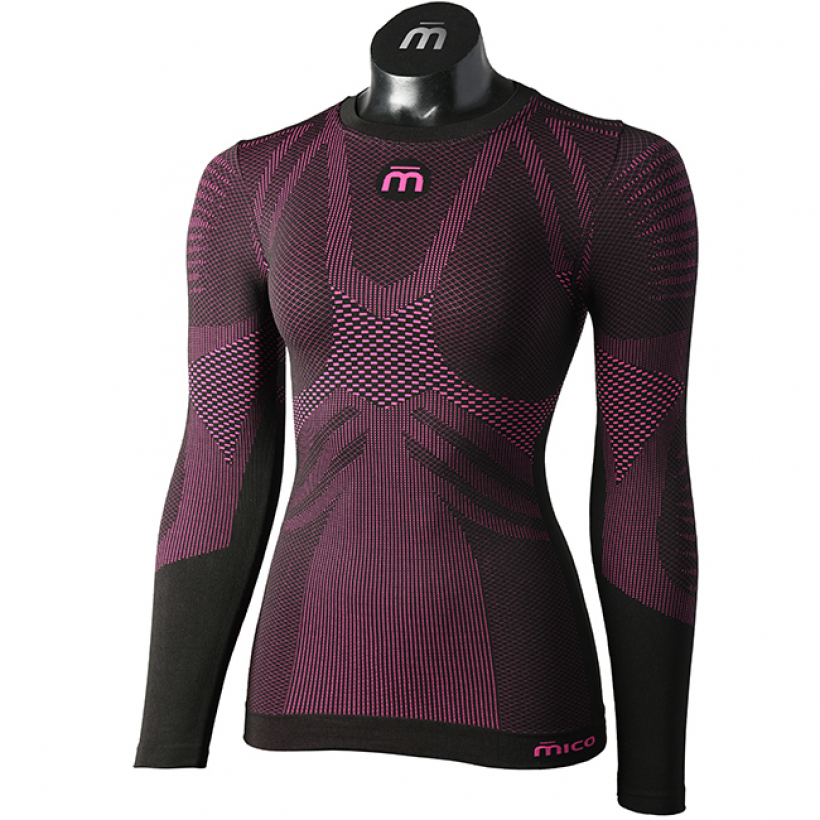 Термобелье рубашка Mico Extra Dry Skintech женская (арт. IN01436) - 573-розовый