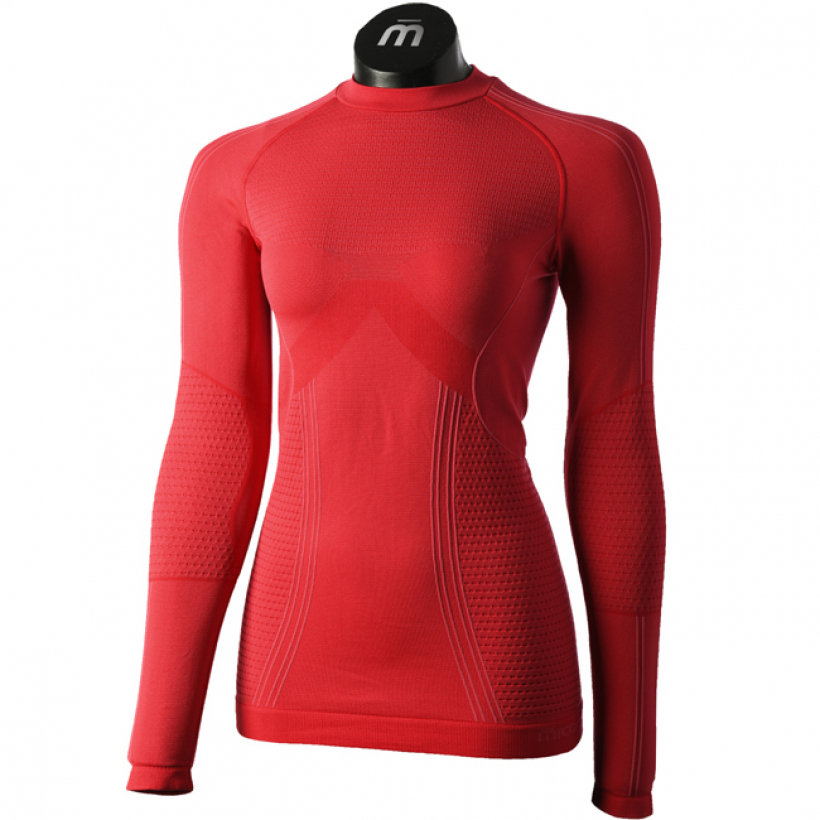 Термобелье рубашка Mico Odor Zero XT2 Skintech женская (арт. IN01455) - 040-красный