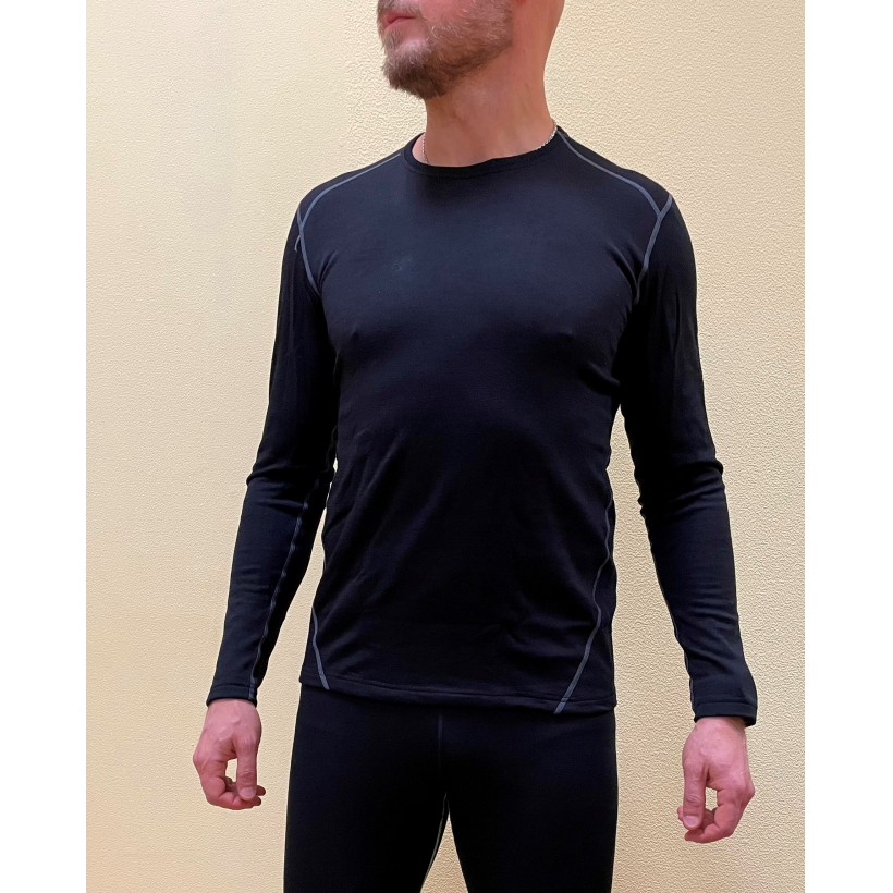 Термобелье рубашка Mico Superthermo Dualtech Merino мужская (арт. IN03700) - 170-черный