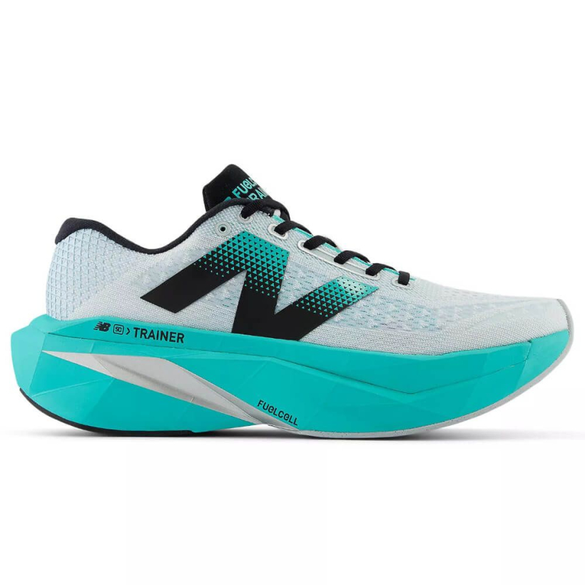 New Balance FuelCell SuperComp Trainer v3 White Cyber Jade MRCXLW4 D Sportkult