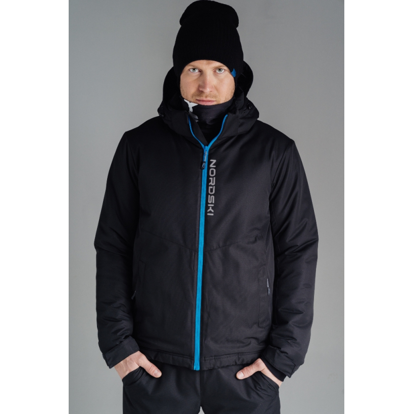 Утепленная лыжная куртка Nordski Montana Black мужская (арт. NSM428100) - 