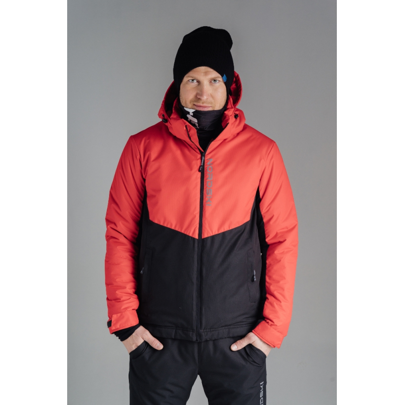 Утепленная лыжная куртка Nordski Montana Red/Black мужская (арт. NSM428910) - 