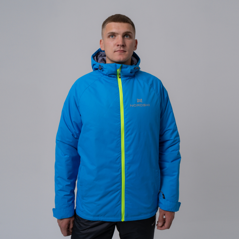 Теплая лыжная куртка Nordski Motion Blue мужская (арт. NSM429170) - 