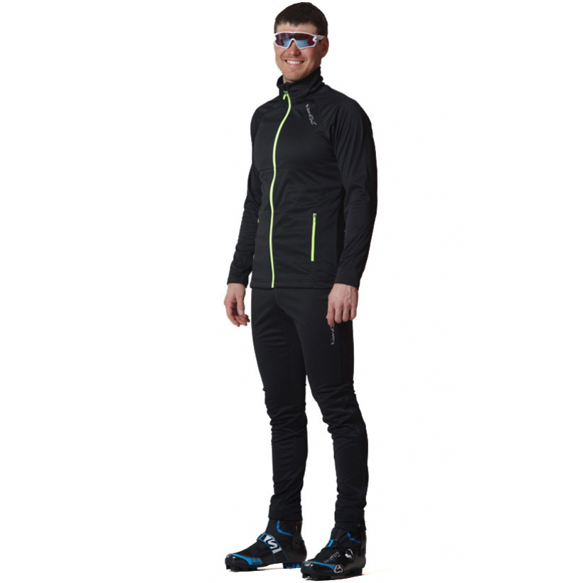 Элитный утеплённый лыжный костюм Nordski Elite G-TX Black (арт. NSM510100) - 