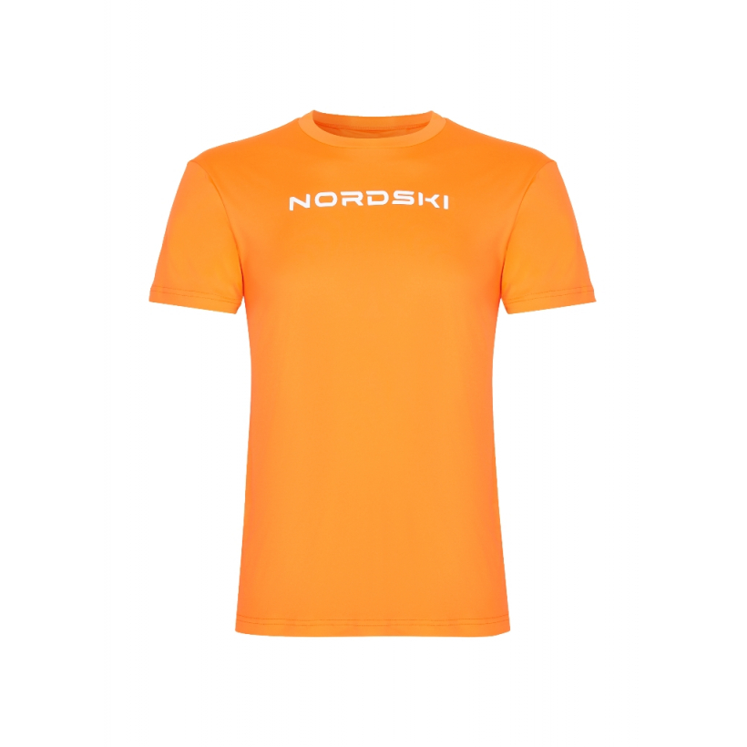 Футболка Nordski Logo Orange мужская (арт. NSM573103) - 