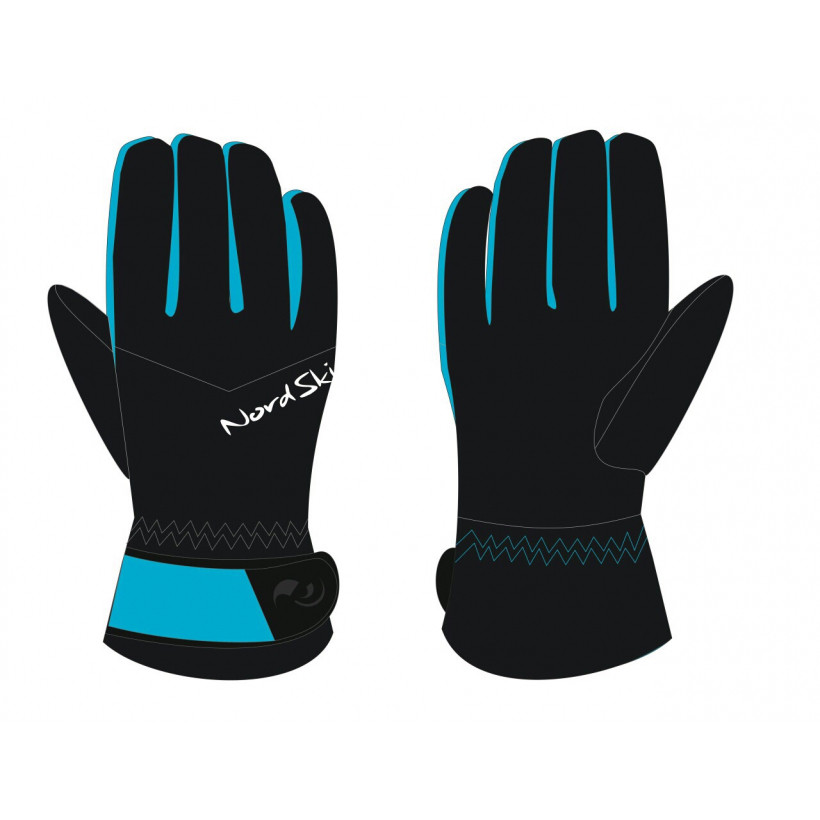 Тёплые лыжные перчатки Black/Aquamarine Membrane W (арт. NSV240780) - 