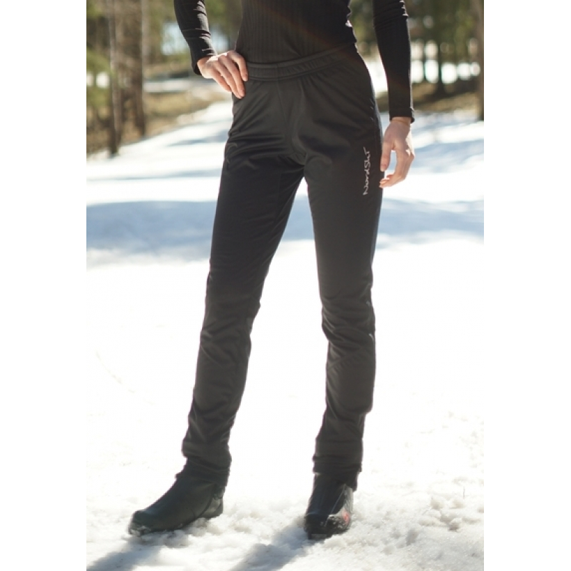 Разминочные утепленные брюки Nordski Elite Black женские (арт. NSW504100) - 