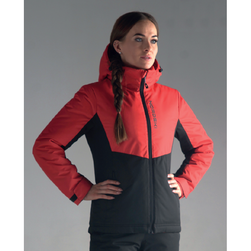 Утепленная куртка Nordski Montana Red/Black W женская (арт. NSW531910) - 