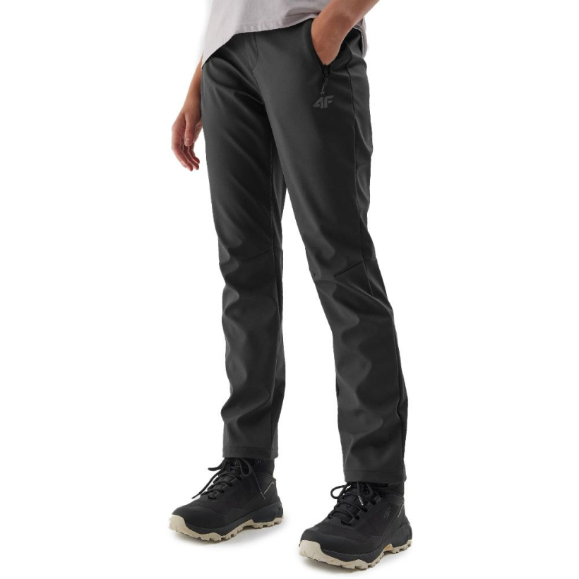 Треккинговые брюки из софтшелла 4F Black женские (арт. TFTRF405-20S) - 
