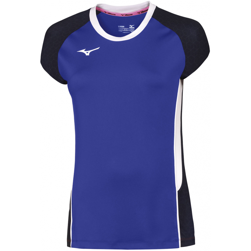 Футболка волейбольная Mizuno Premium High-Kyu Tee HIQ женская (арт. V2EA7202) - синий