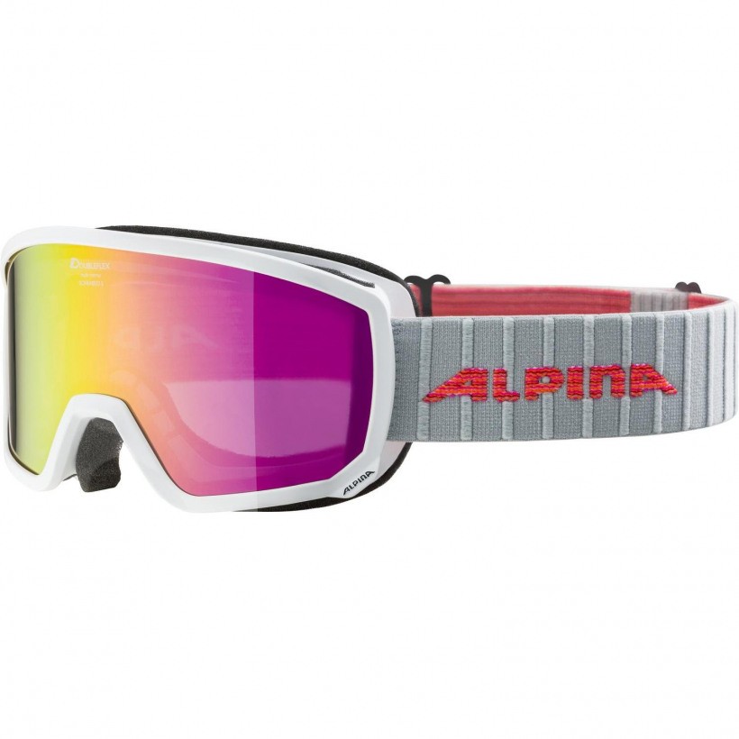 Очки горнолыжные Alpina 2018-19 Scarabeo S Mm White Mm Pink S2 женские (арт. A7261811) - 