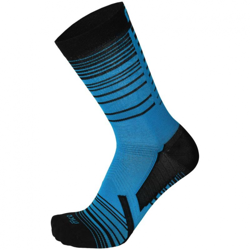 Носки для трейлраннинга с сеткой NanoGLIDE®  Mico Trail Run M1 (арт. CA00105) - 081-голубой