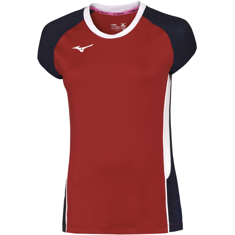 Футболка волейбольная Mizuno Premium High-Kyu Tee HIQ женская (арт. V2EA7202) - красный