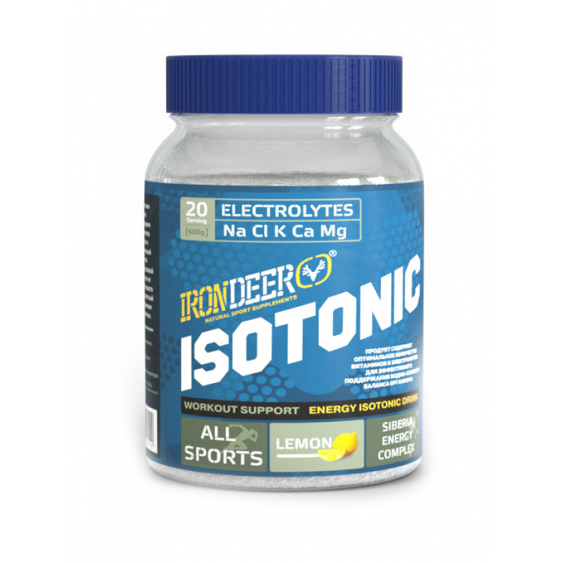 IRONDEER Изотонический напиток ISOTONIC 600 г персик (арт. ИЗ-006) - 